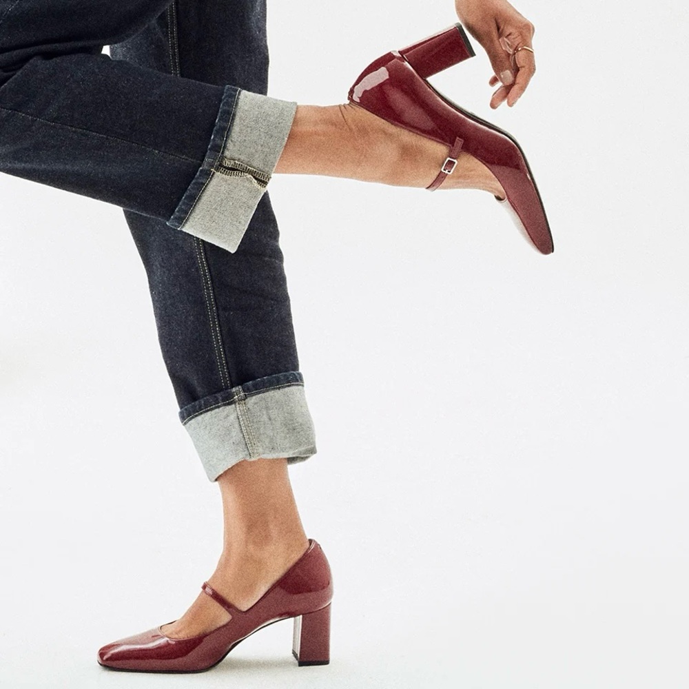 Inez Celine in Burgundy Patent